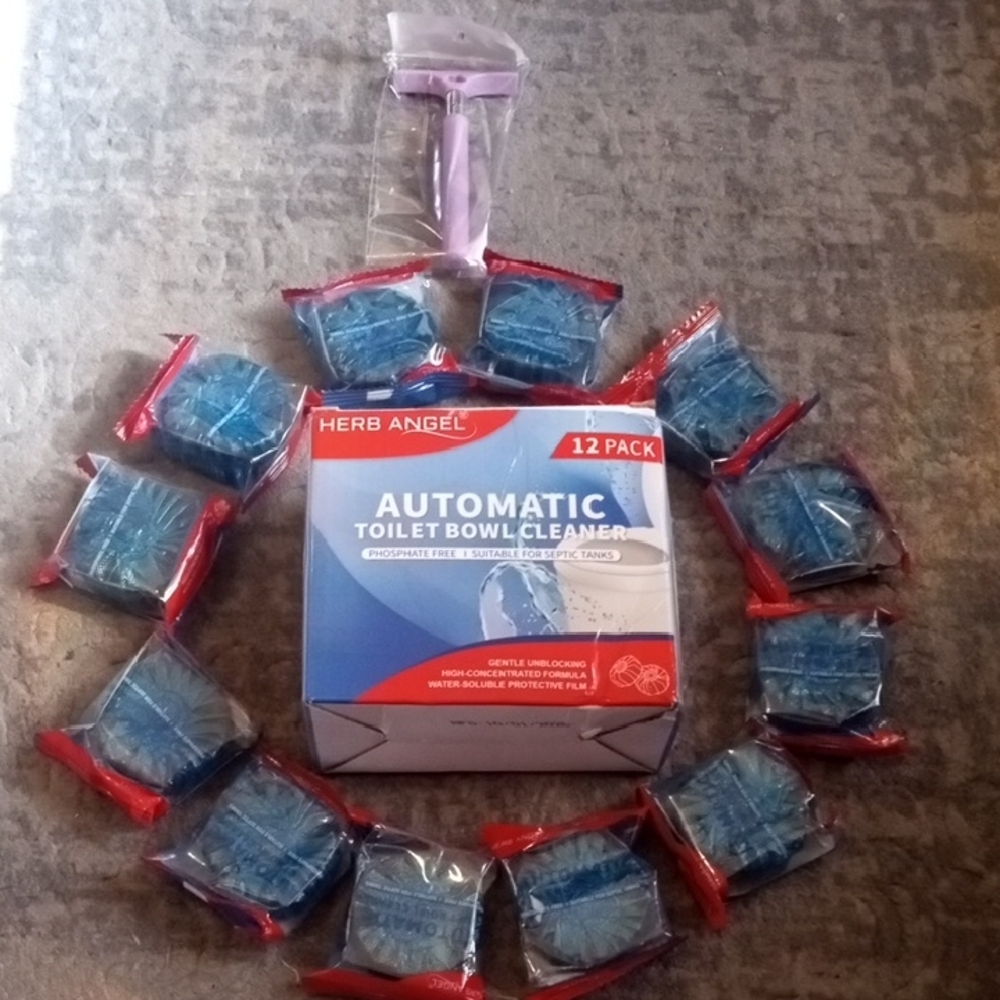 Automatic Toilet Bowl Cleaner - Blue (12 Pack)